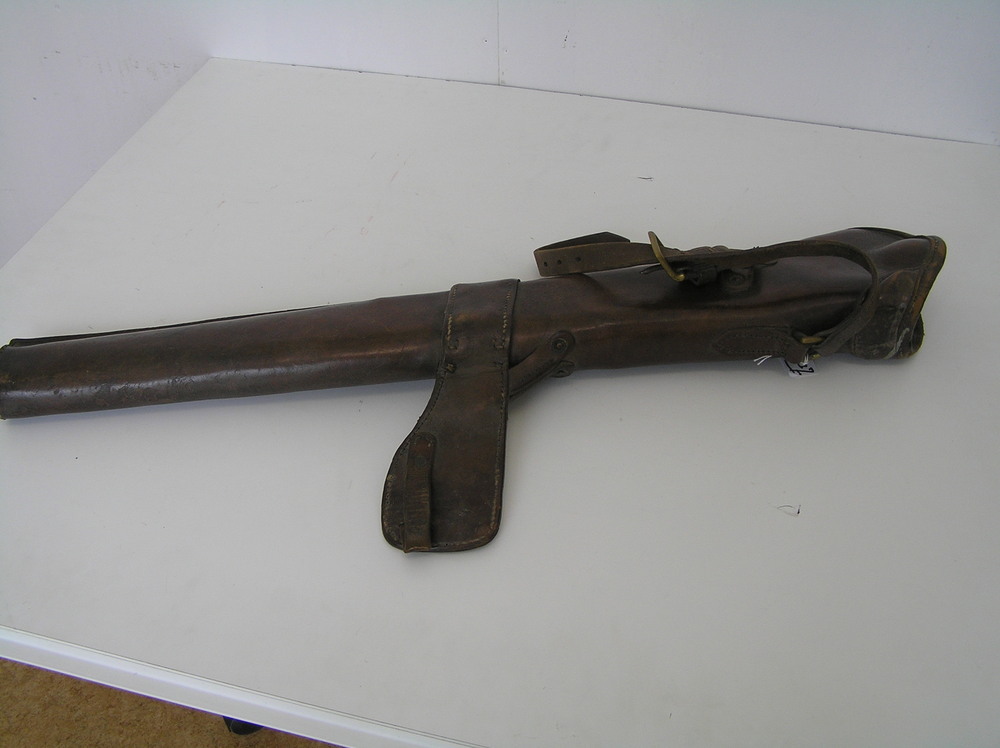 foedraal, foedraal met houten geweerkolf, foudraal